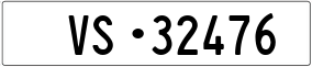 Trailer License Plate